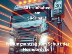 Prüfungsantrag Blitzer Südring mit Gewichtssensorik